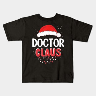 Doctor Santa Claus Christmas Matching Costume Kids T-Shirt